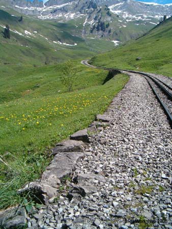 Gleistrasse nach Blattmad
