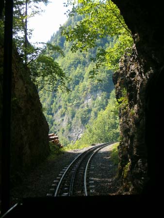 Schwarzenfluhtunnelausblick