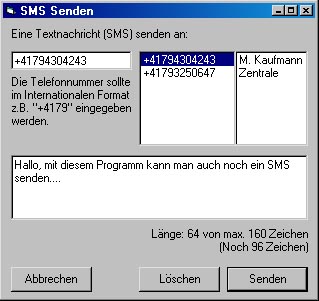 Kurznachricht senden